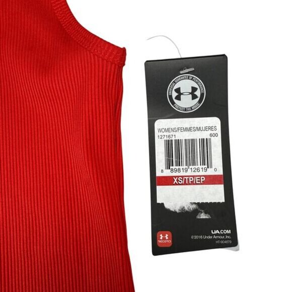 NWT UNDER ARMOUR Women’s Tech Victory Tank Size XS Red - Picture 4 of 6